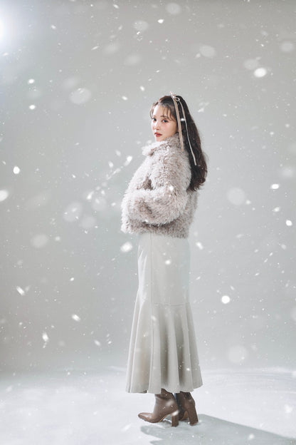 モデル身長：160cm カラー：beige