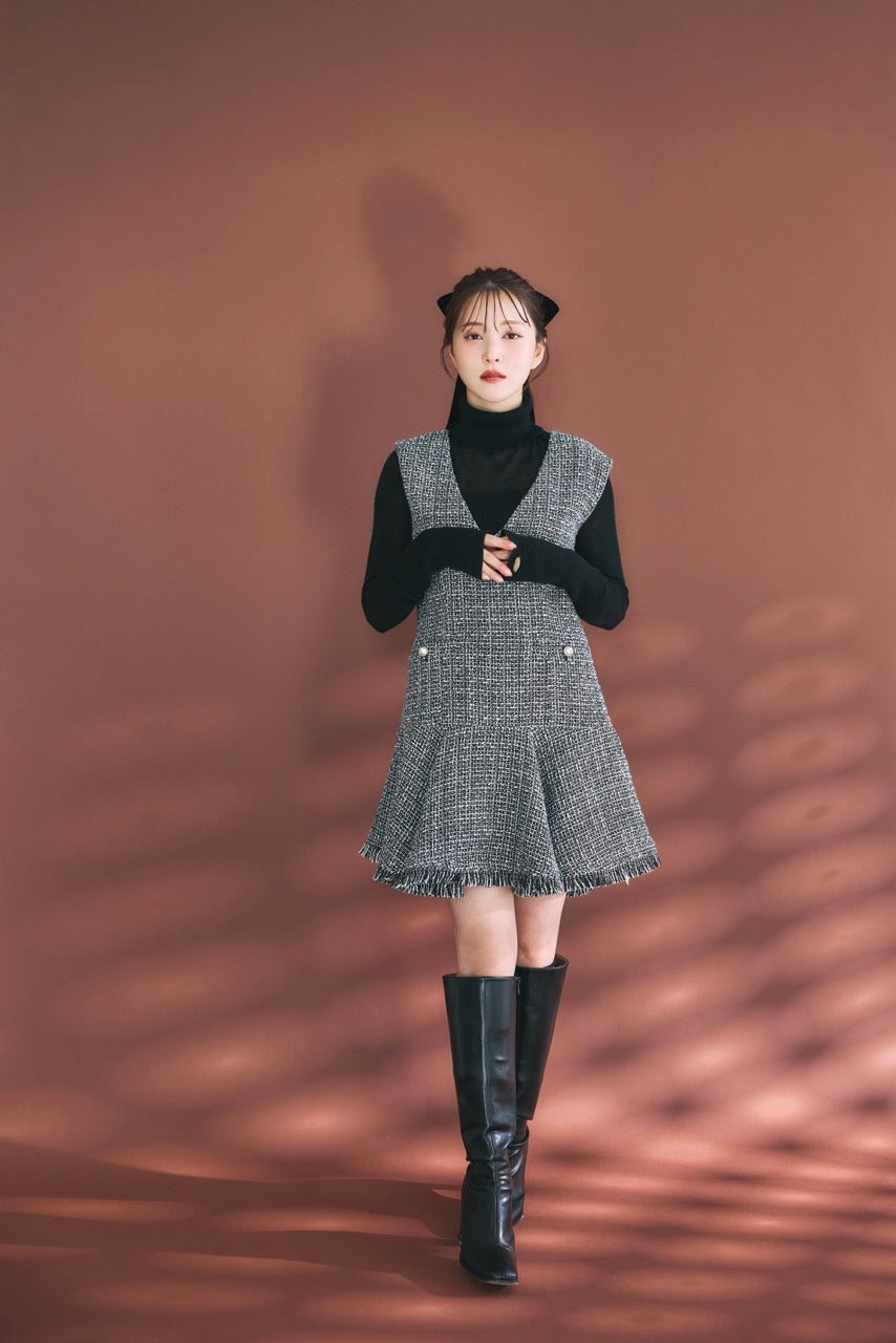 クラシカルツイードフレアミニワンピース – poláura OFFICIAL ONLINE STORE