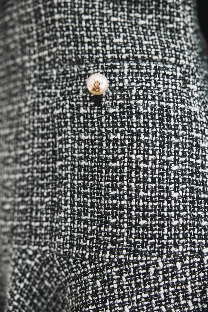 クラシカルツイードフレアミニワンピース