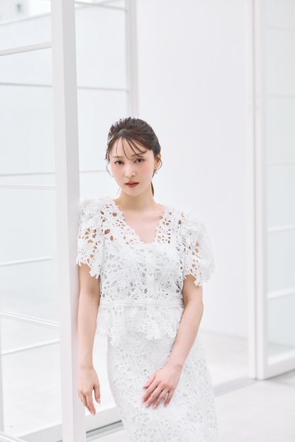 着用モデル：160cm サイズ：ボトムスMM カラー：white