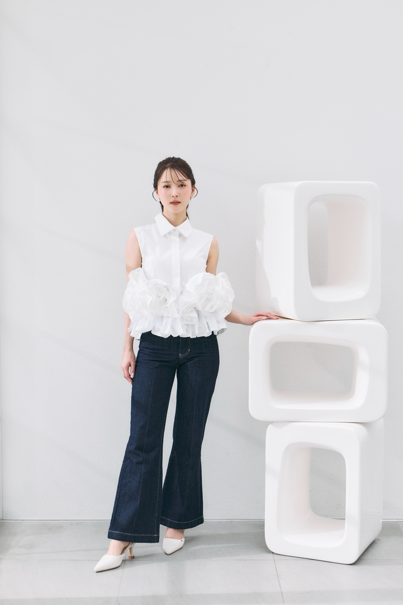 着用モデル：160cm カラー：white