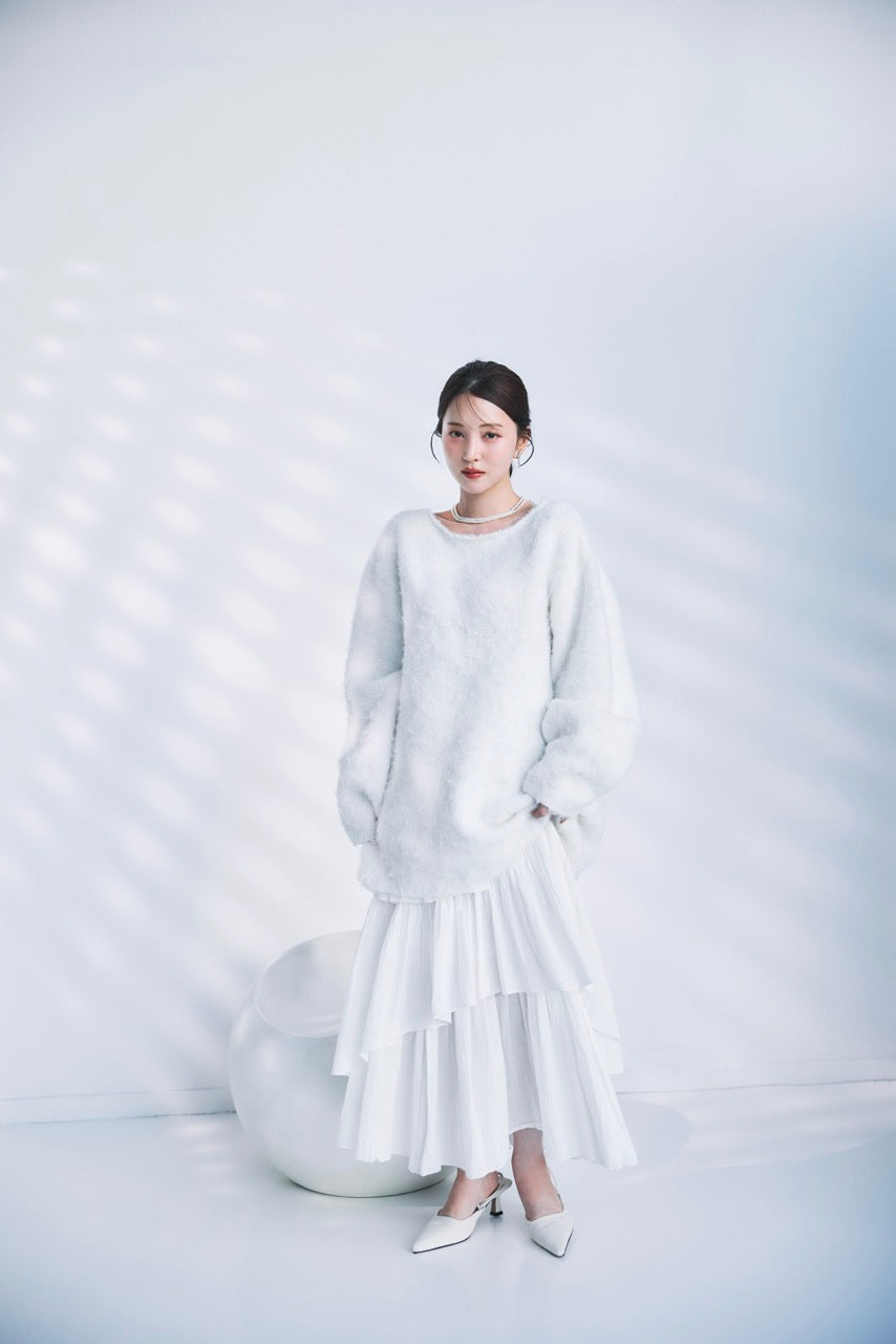 モデル身長：160cm カラー：offwhite