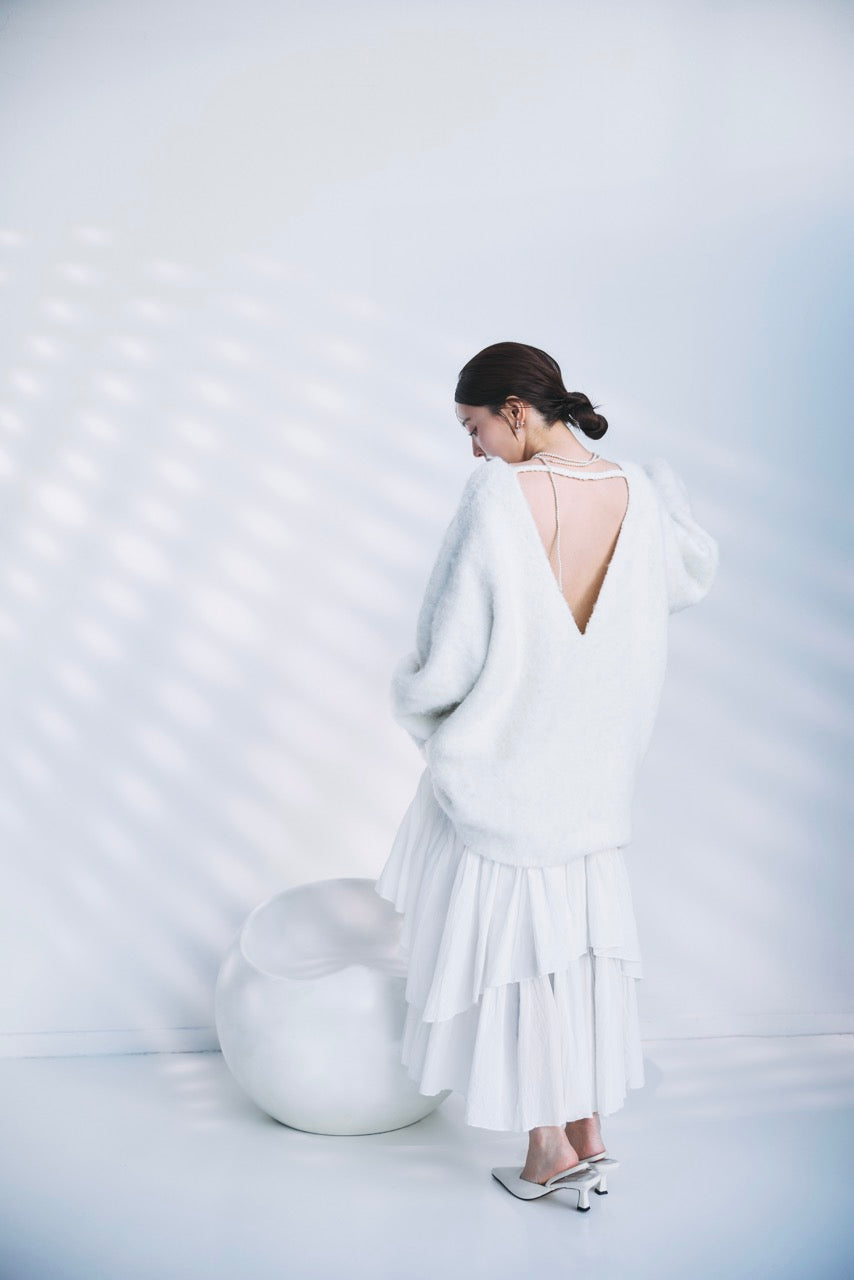 ポローラ　コットンボイルボリュームアシンメトリースカート コットンボイルボリュームアシンメトリースカート – poláura OFFICIAL