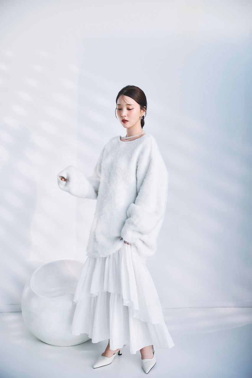 モデル身長：160cm カラー：offwhite