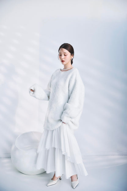 モデル身長：160cm カラー：offwhite