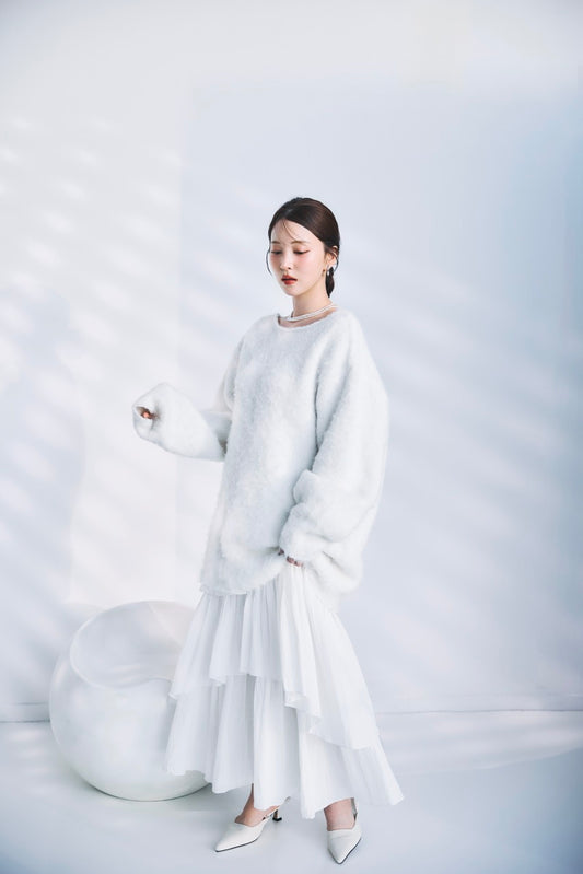 モデル身長：160cm カラー：offwhite