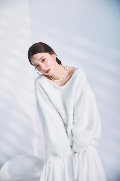 モデル身長：160cm カラー：off white