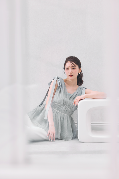着用モデル：160cm カラー：grey sax