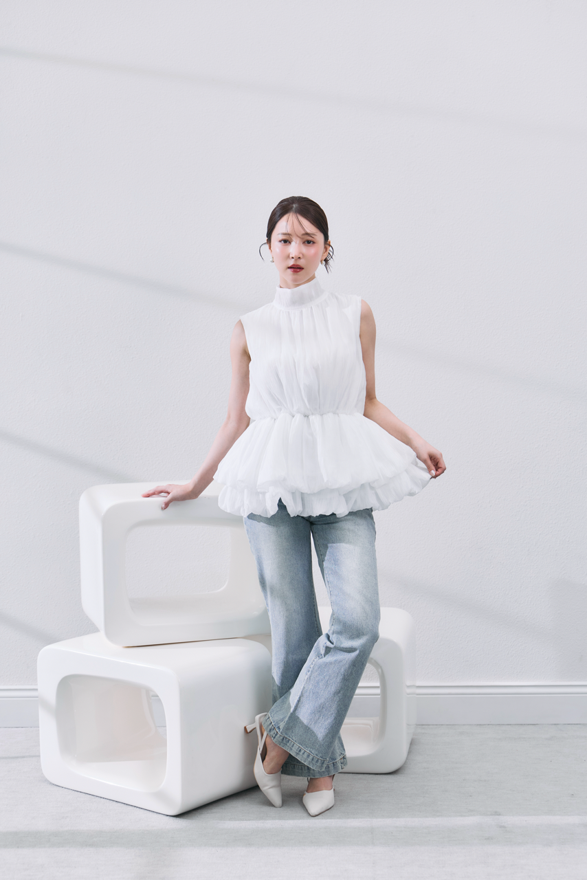 着用モデル：160cm カラー：off white