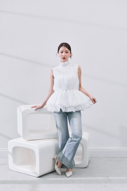 着用モデル：160cm カラー：off white