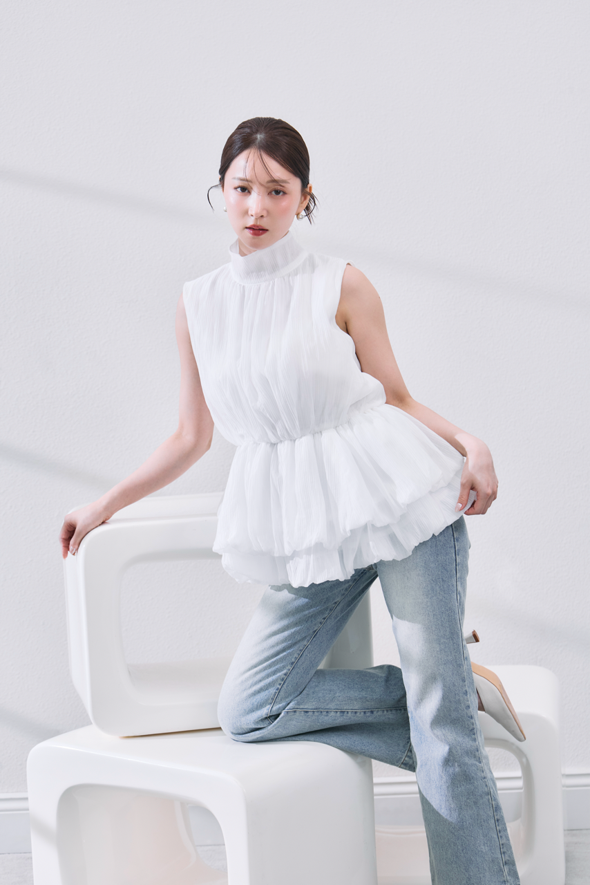 着用モデル：160cm カラー：off white