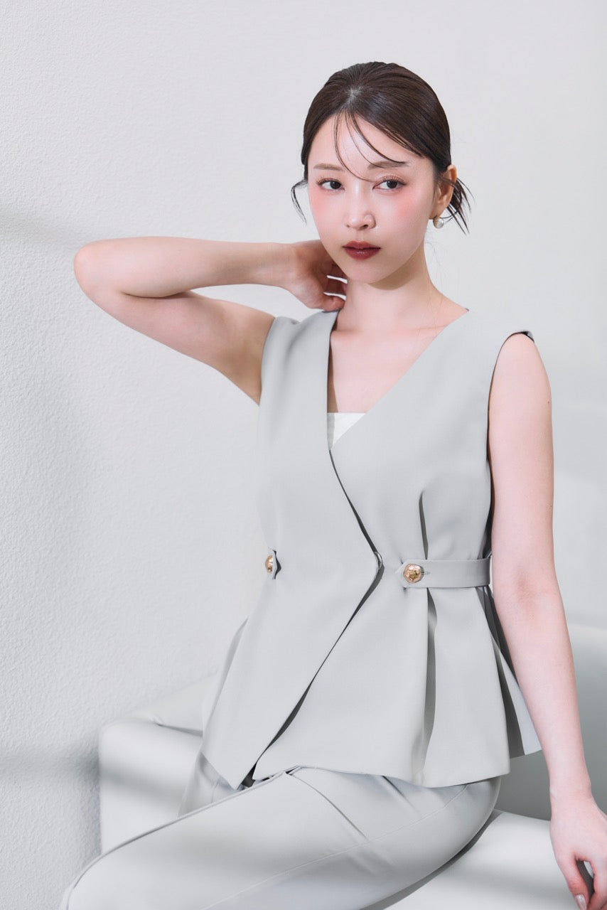 着用モデル：160cm 【トップス】カラー：grey 【ボトムス】カラー：grey サイズ：MM