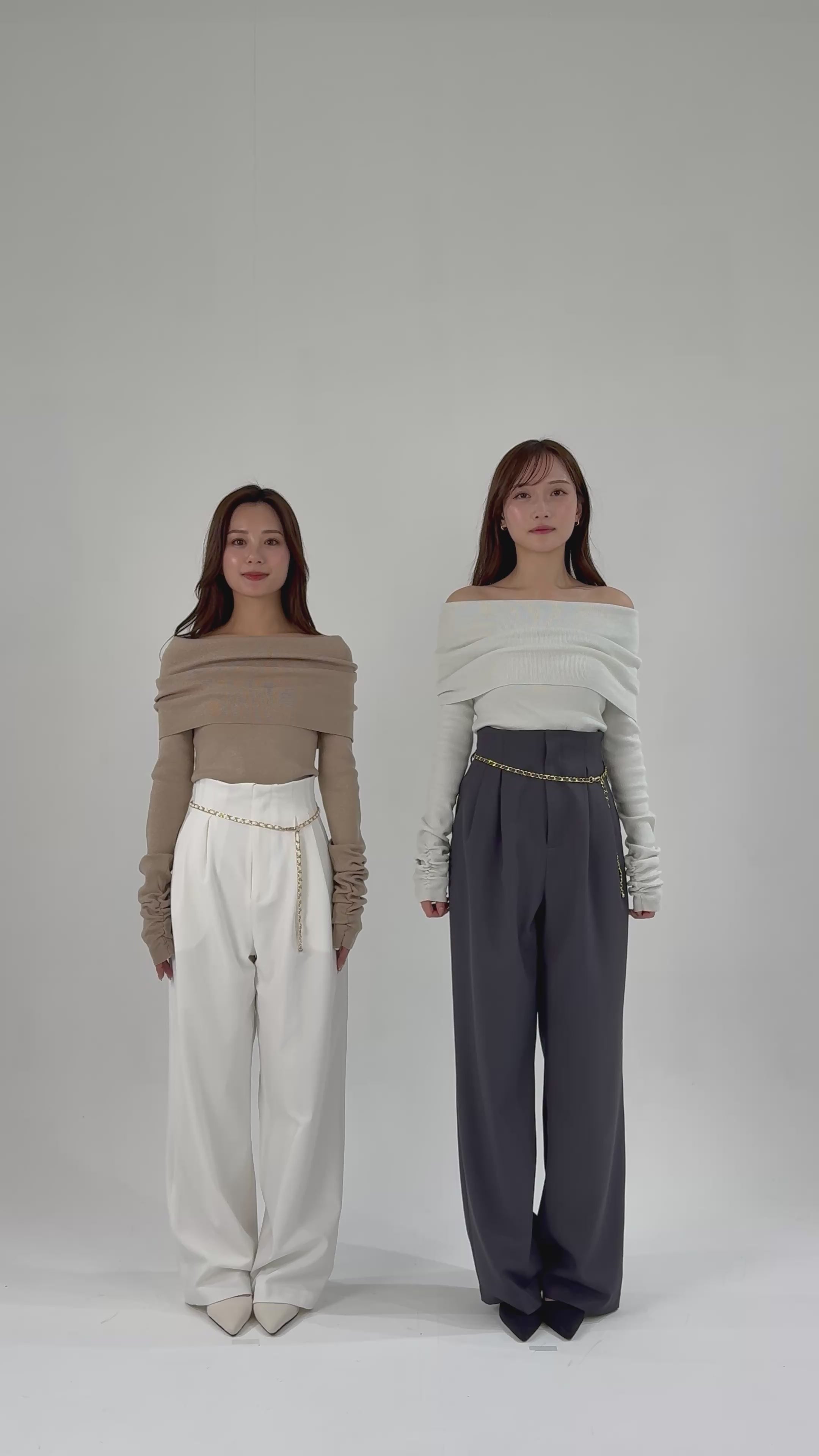 チェーンベルトハイウエストワイドパンツ – poláura OFFICIAL ONLINE STORE